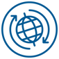 Global Outlinecircle Blue