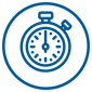 Stopwatch Outlinecircle Blue